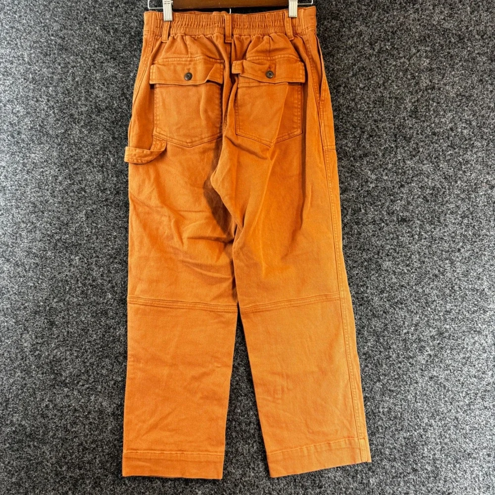 Gap High Rise Carpenter Utility Pants Burnt Orange Straight Leg Size 4